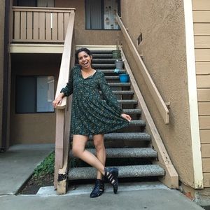 Long Sleeve Boho Dress